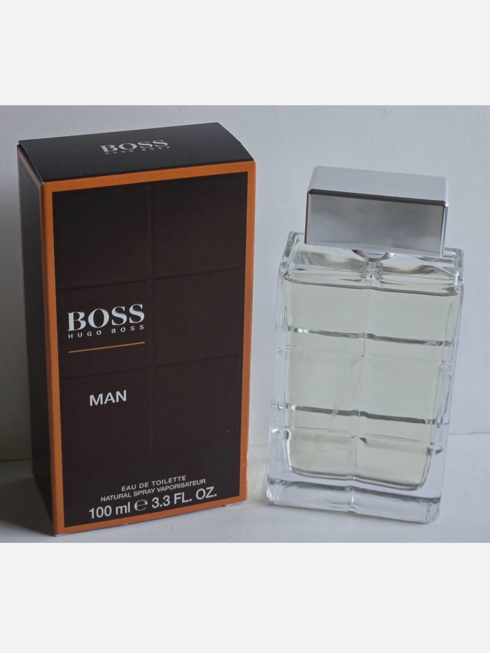 Hugo Boss Man EDT in Brown & Silver Packaging